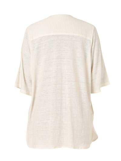 White Cassia Embroidered Oversized Top